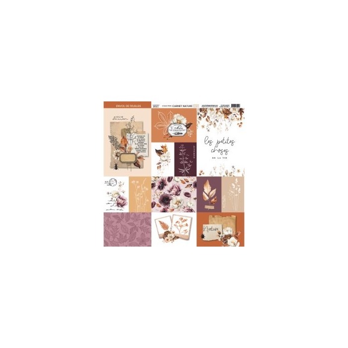 Colección de papeles 30x30 NATURE NOTEBOOK Florileges FDPI224011