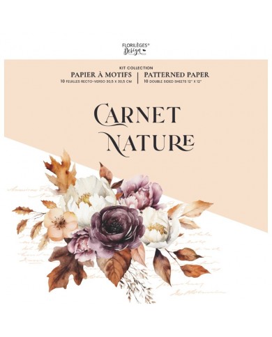 Colección de papeles 30x30 NATURE NOTEBOOK Florileges FDPI224011 Colección de papeles 30x30 NATURE NOTEBOOK Florileges FDPI224011