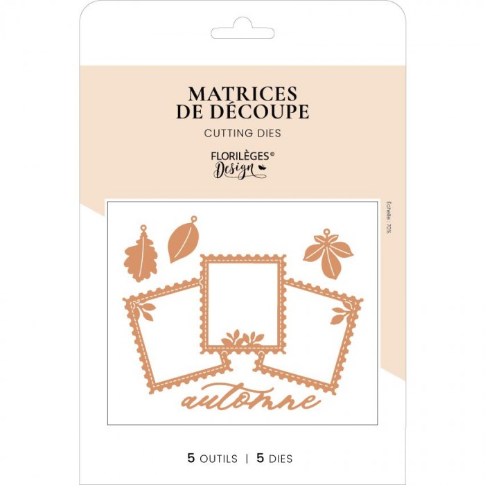 Troquel THREE STAMPS  NATURE NOTEBOOK Florileges FDD224006