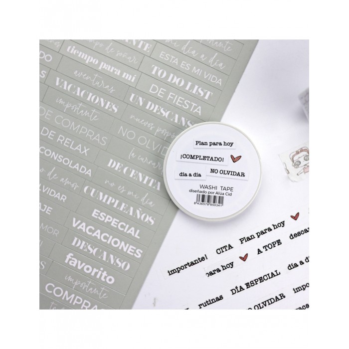 Washi tape fino No olvidar Aluacid