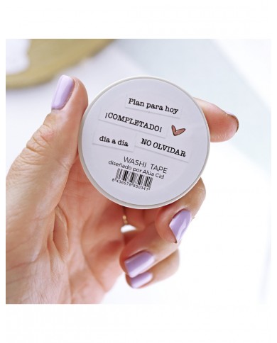 Washi tape fino No olvidar Aluacid