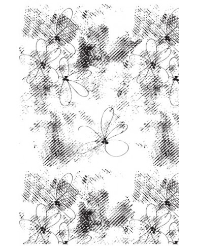 Sello de caucho Prima Marketing Julie Nutting JN-Mixed Media Background Stamp