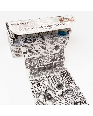 Cinta Washitape 49andmarket Curators – 4″ Washi Tape Roll – Botanical