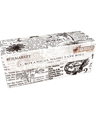 Cinta Washitape 49andmarket Curators – 4″ Washi Tape Roll – Botanical
