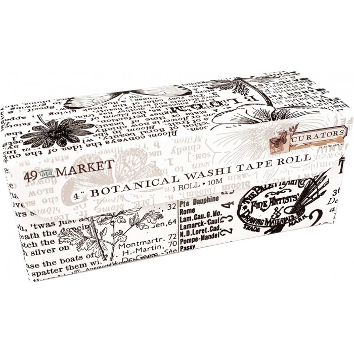 Cinta Washitape 49andmarket Curators – 4″ Washi Tape Roll – Botanical