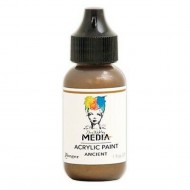 Pintura Acrilica metlica Dina Wakley Media Metallic Acrylic Paint 1oz Ancient