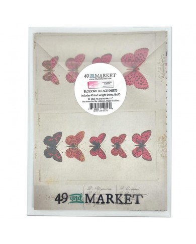 Hojas para Collage 49AndMarket Color Swatch: Blossom CSB-40179