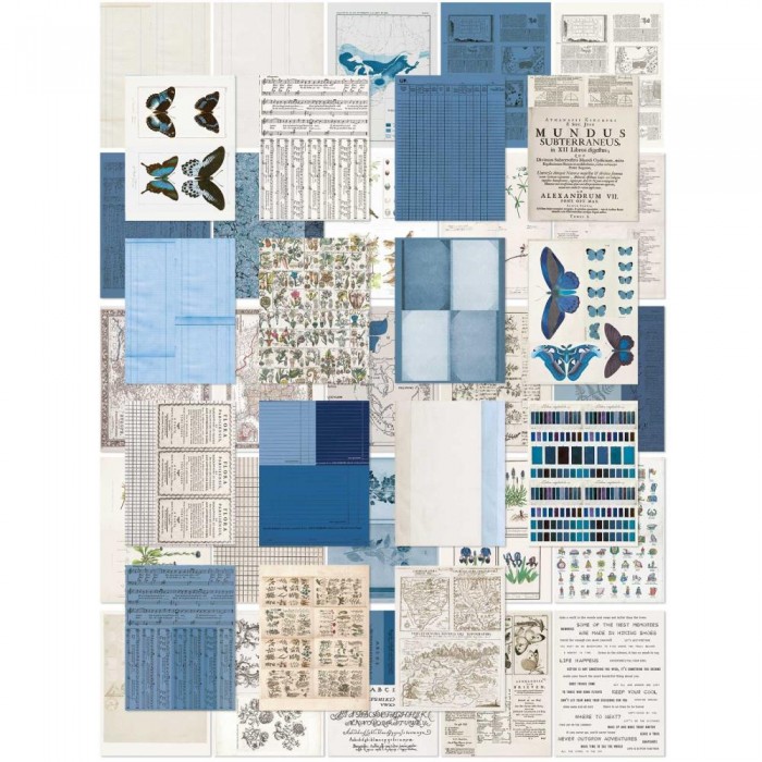 Hojas para Collage 49AndMarket Color Swatch: Inkwell CSI-40971