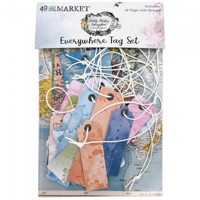 Set de Tag para decorar Vintage Artistry Everywhere Tag Set VAE-40803