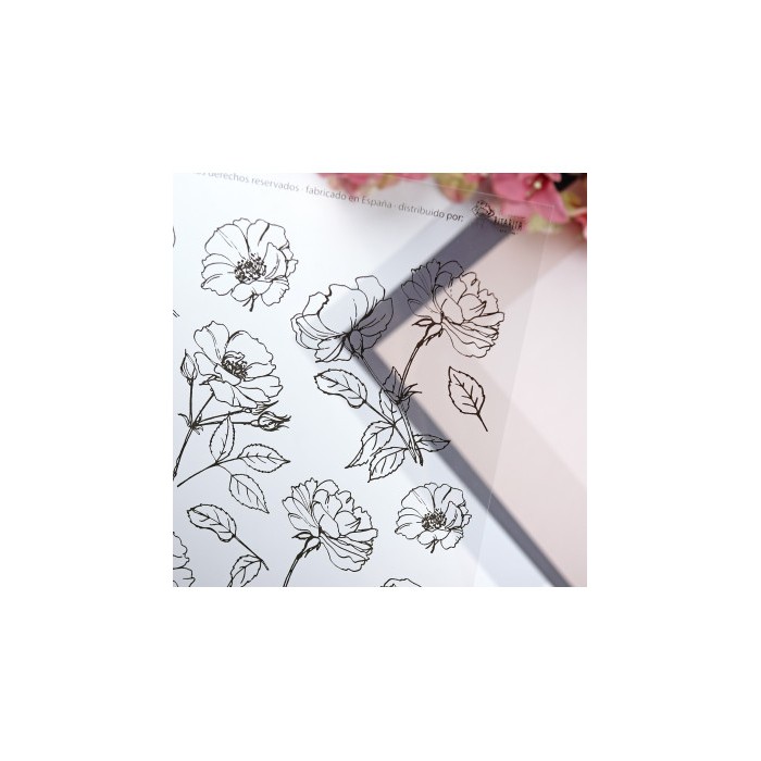 Acetato Flores grandes Ritas Diary Aluacid