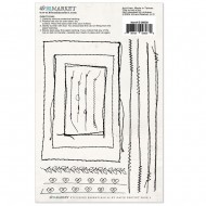 Transferibles o rubbons 49 And Market Essentials Rub-On Transfer Set E26030