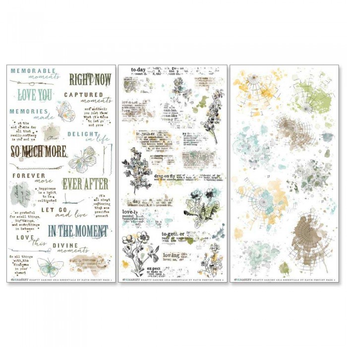 Transferibles o rubbons 49 And Market Essentials Rub-On Transfer Set KG-26597
