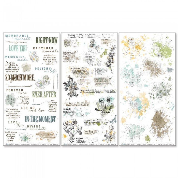 Transferibles o rubbons  49 And Market Essentials Rub-On Transfer Set KG-26610