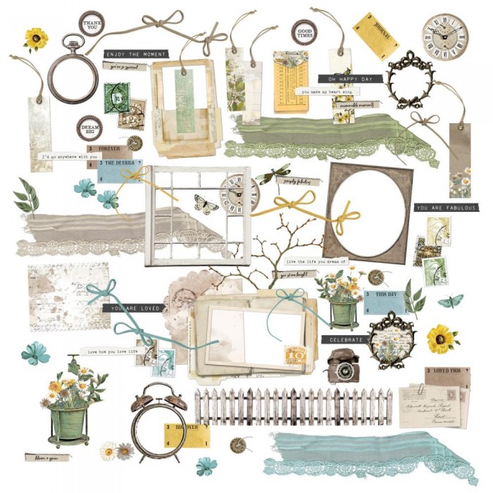 Recortables o diecuts 49 And Market Laser Cut Outs