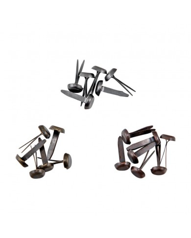 Idea-Ology Metal Large Fasteners Antique Silver, 90 piezas Copper & Brass TH94314