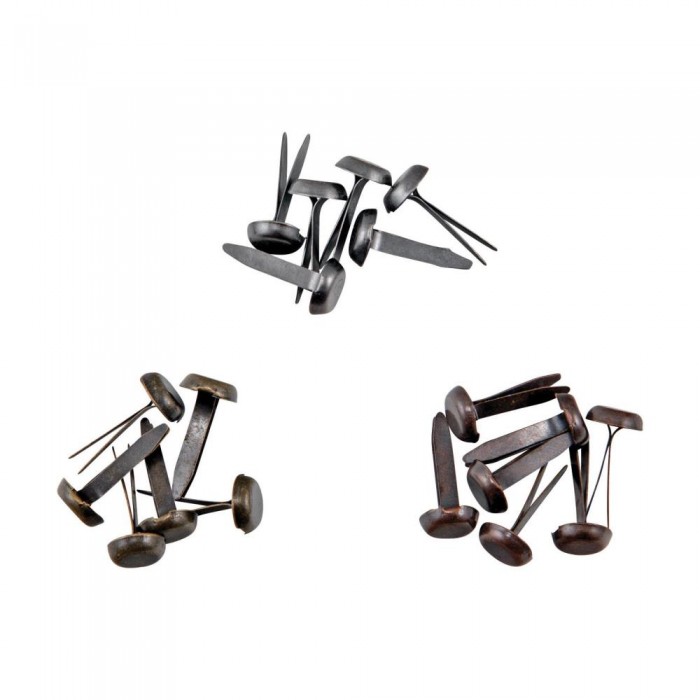 Idea-Ology Metal Large Fasteners Antique Silver, 90 piezas Copper & Brass TH94314