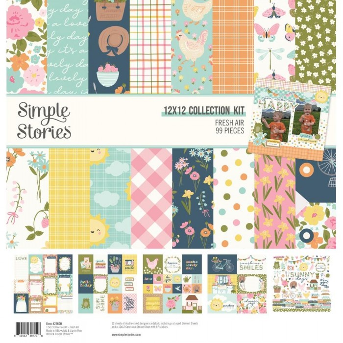 KIT para Scrapbooking Simple Stories Collection Kit 12"X12" FRA21600