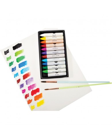 Crayones Prima Art Philosophy Water Soluble Oil Pastels 12/Pkg