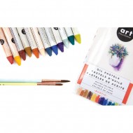Crayones Prima Art Philosophy Water Soluble Oil Pastels 12/Pkg