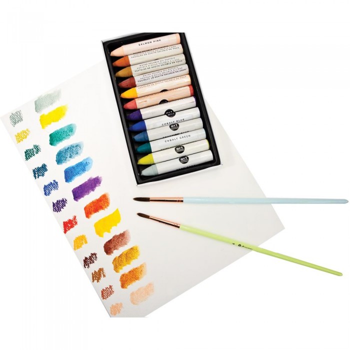 Crayones Prima Art Philosophy Water Soluble Oil Pastels 12/Pkg