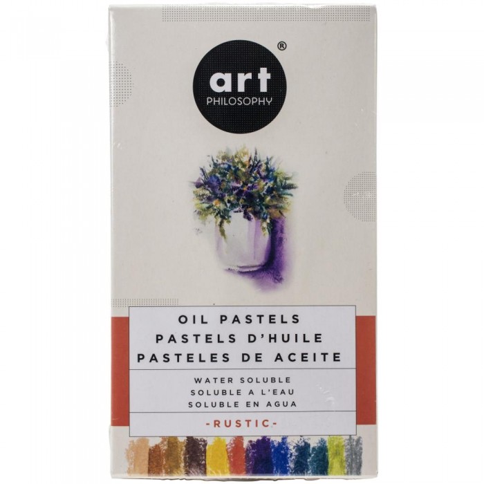 Crayones Prima Art Philosophy Water Soluble Oil Pastels 12/Pkg