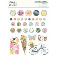 Decoraciones brads Simples Stories Fresh Air Decorative Brads 27/Pkg