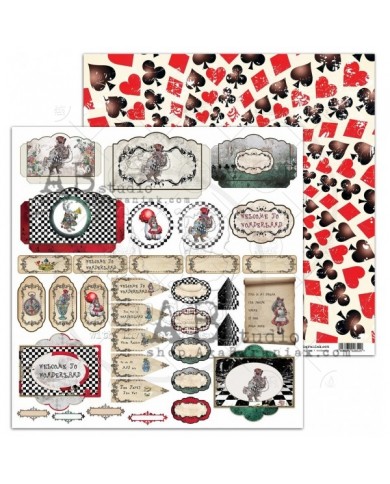 Coleccion de Papeles 30x30cmts Follow the Rabbit ABStudio