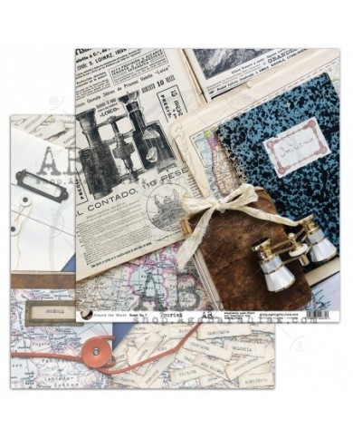 Colección de Papeles ABstudio, 30x30, 8 hojas mas 1 hoja de recortables