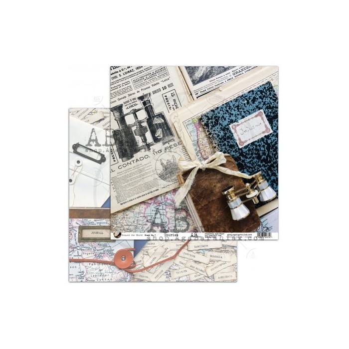 Colección de Papeles ABstudio, 30x30, 8 hojas mas 1 hoja de recortables