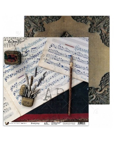 Colección de Papeles ABstudio, 30x30, 8 hojas mas 1 hoja de recortables