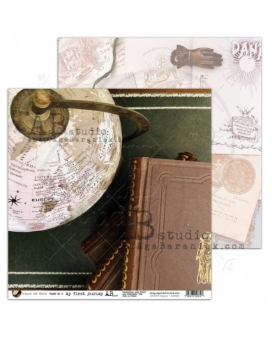 Colección de Papeles ABstudio, 30x30, 8 hojas mas 1 hoja de recortables