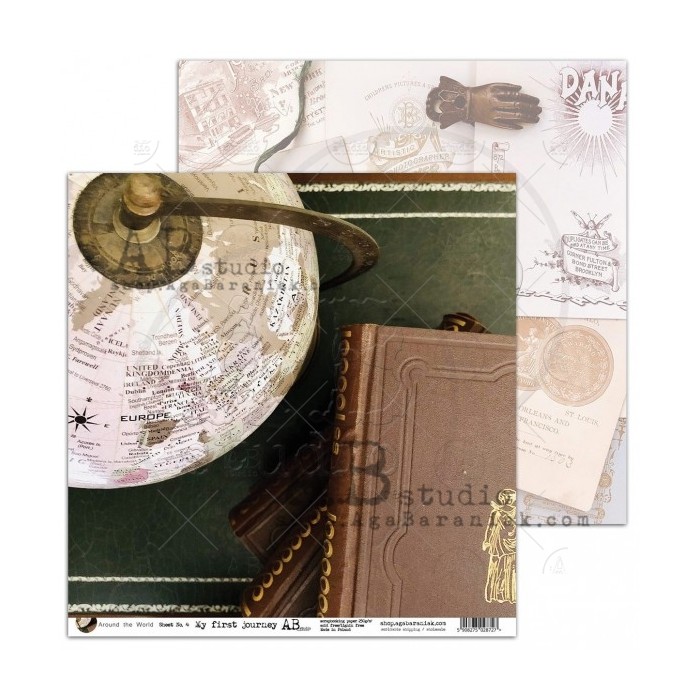 Colección de Papeles ABstudio, 30x30, 8 hojas mas 1 hoja de recortables