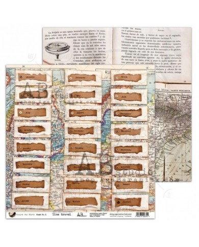 Colección de Papeles ABstudio, 30x30, 8 hojas mas 1 hoja de recortables