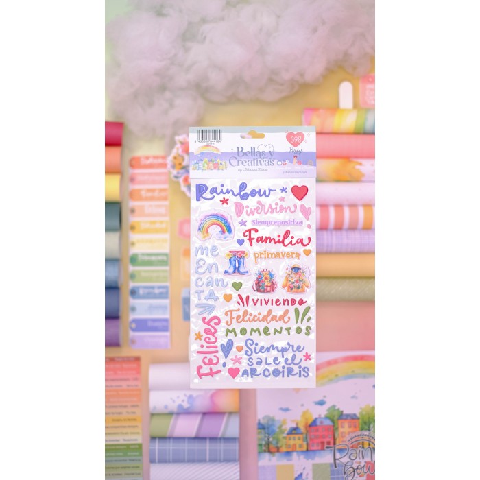 Puffy Frases Colección Rainbow Johanna Rivero