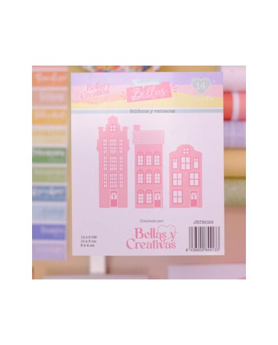 Troquel Edificios y ventanas Colección Rainbow Johanna Rivero