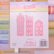 Troquel Edificios y ventanas Colección Rainbow Johanna Rivero
