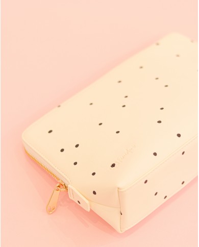 Neceser DELUXE cuero vegano Dots ORKM000075