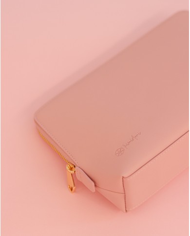 Neceser DELUXE cuero vegano Rosa ORKM000074