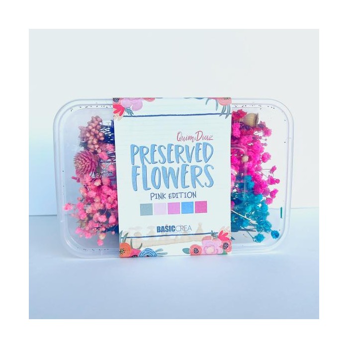 Flores preservadas para manualidades y decoración - Pink Edition
