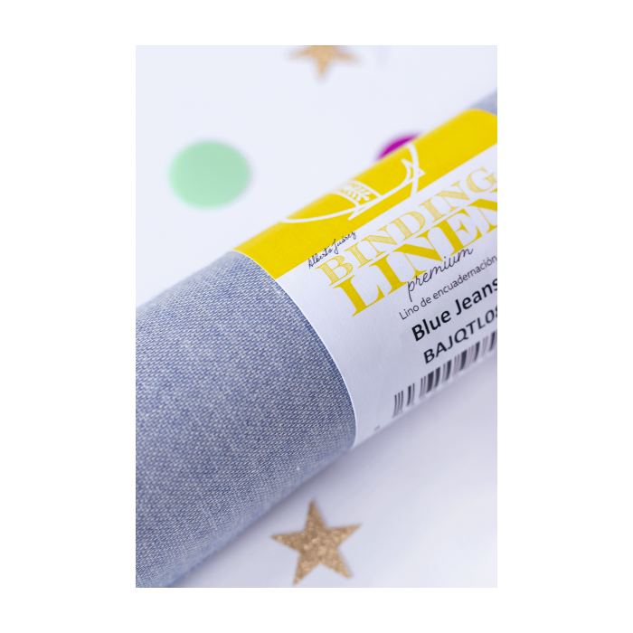 Tela de Encuadernar Lino BLUE JEANS Cartonart