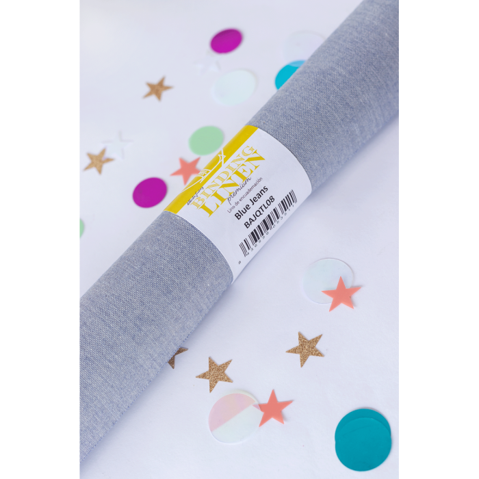 Tela de Encuadernar Lino BLUE JEANS Cartonart