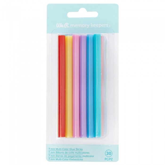 Barras de silicona de colores de 7mm, 30 unidades