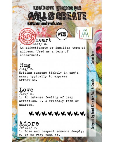 AALL&CREATE - SELLO -A7 -Nro938 - Define Love