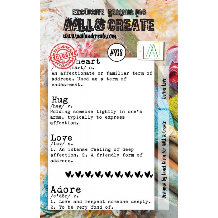 AALL&CREATE - SELLO -A7 -Nro938 - Define Love