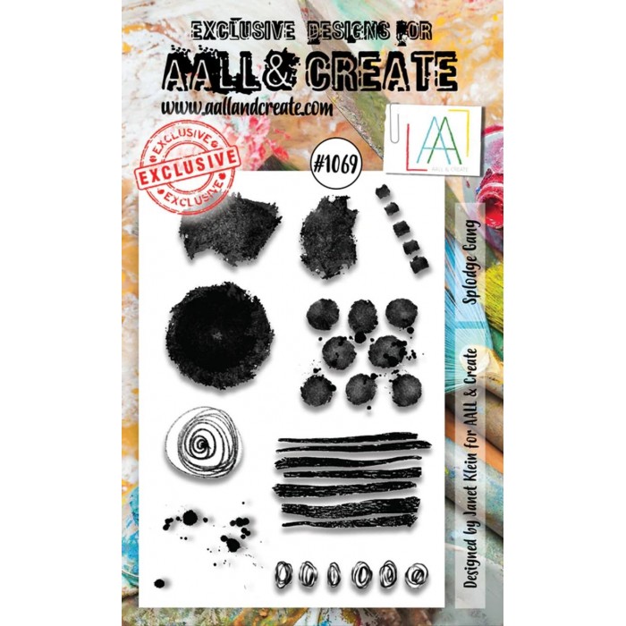 AALL&CREATE - SELLO -Nro1069 - A6 Stamp Set - Splodge Gang