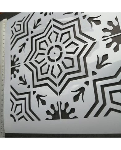 Stencil - Mayolicas - Nro05 -25x25cm