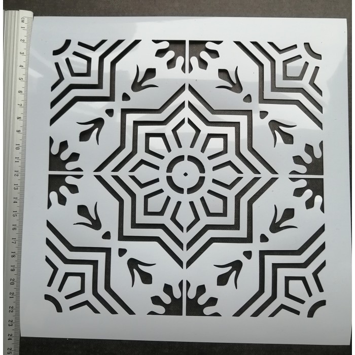 Stencil - Mayolicas - Nro05 -25x25cm