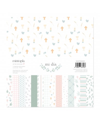 Colección de papeles 30x30cmts Mi Día de Little Hannah