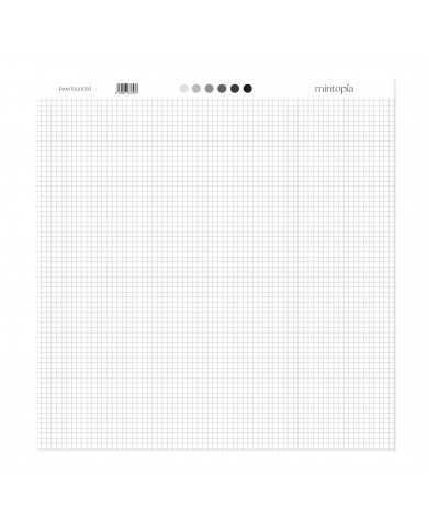 Papel 12x12 Mintopía Básico cuadricula 2