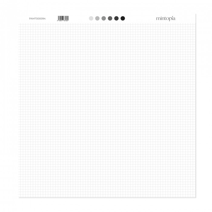 Papel 12x12 Mintopía Básico Cuadrícula 3